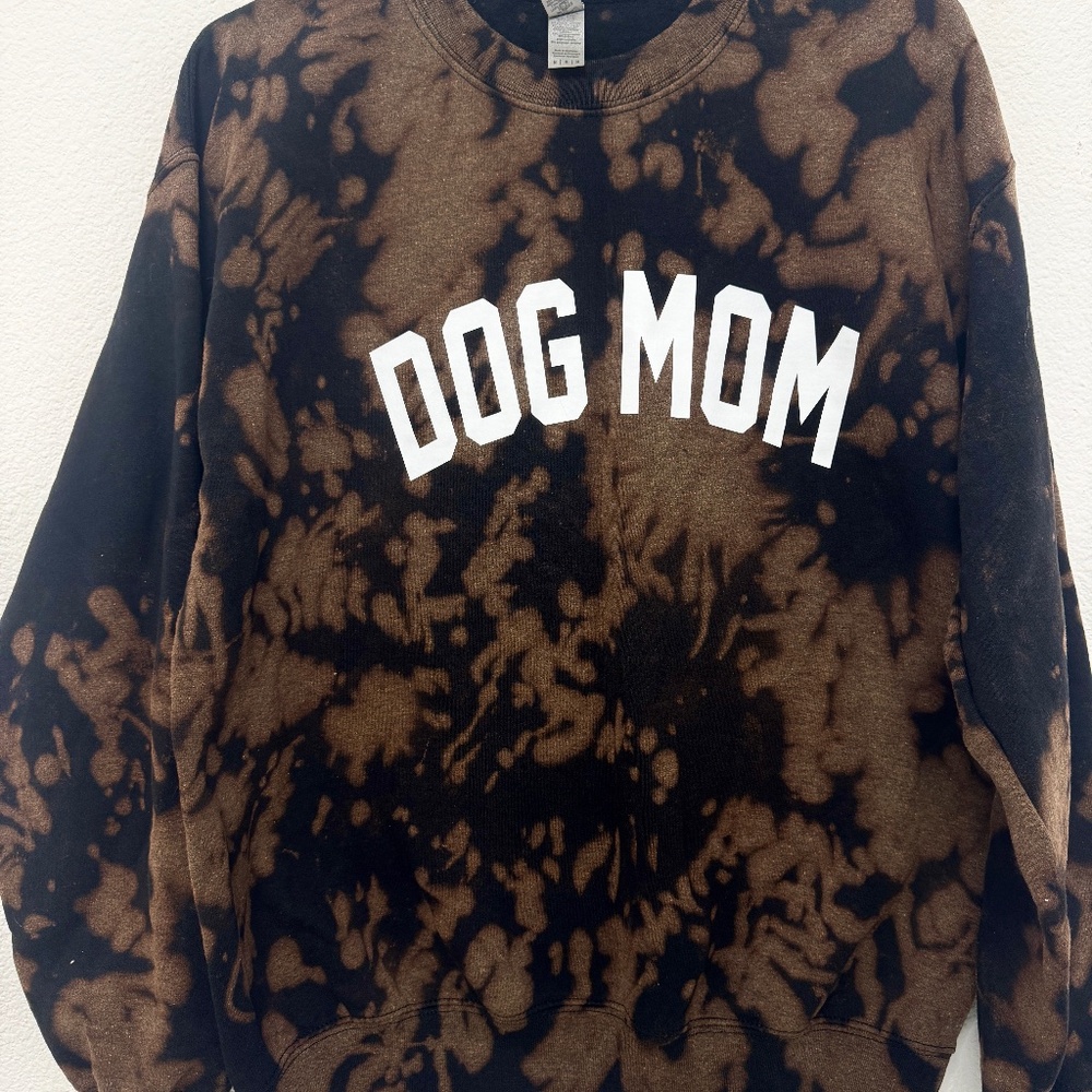 Tie Dye Dog Mom Sweatshirt Pullover Size Medium